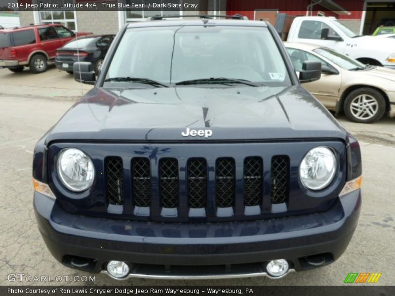 True Blue Pearl / Dark Slate Gray 2014 Jeep Patriot Latitude 4x4