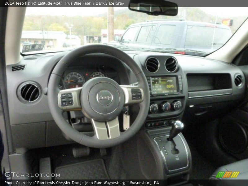 True Blue Pearl / Dark Slate Gray 2014 Jeep Patriot Latitude 4x4