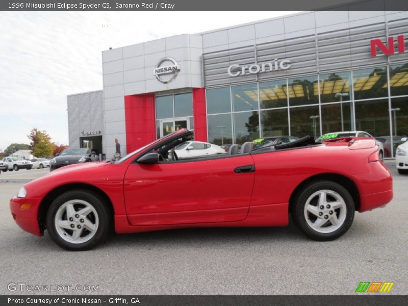 Saronno Red / Gray 1996 Mitsubishi Eclipse Spyder GS