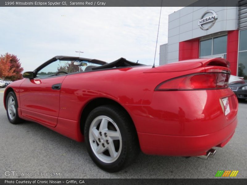 Saronno Red / Gray 1996 Mitsubishi Eclipse Spyder GS