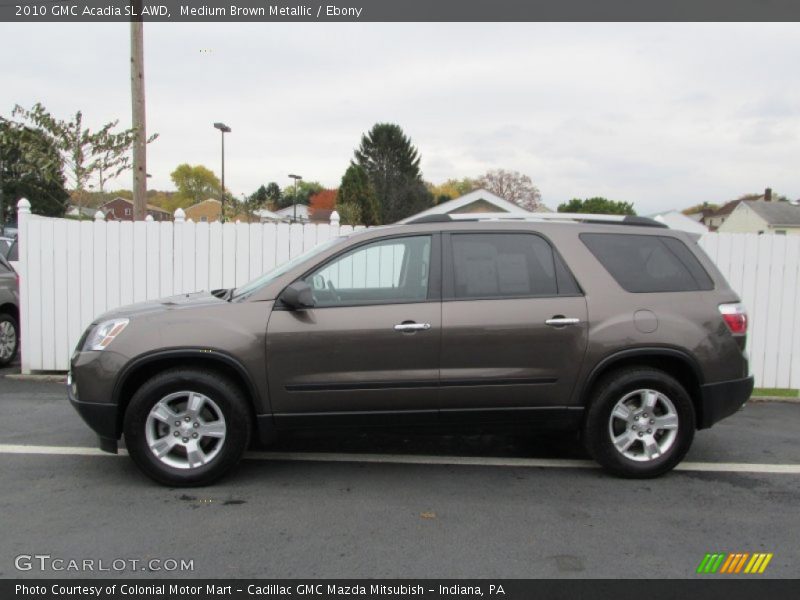 Medium Brown Metallic / Ebony 2010 GMC Acadia SL AWD