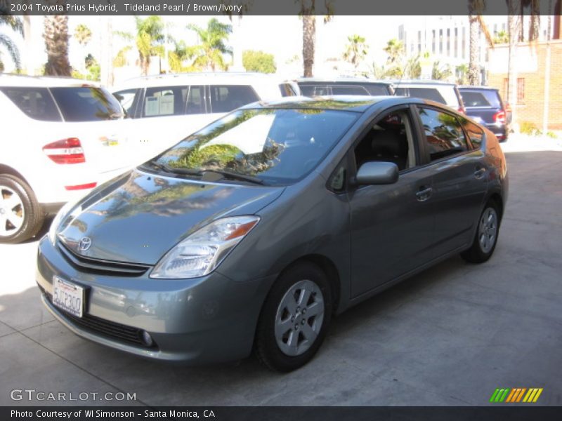 Tideland Pearl / Brown/Ivory 2004 Toyota Prius Hybrid