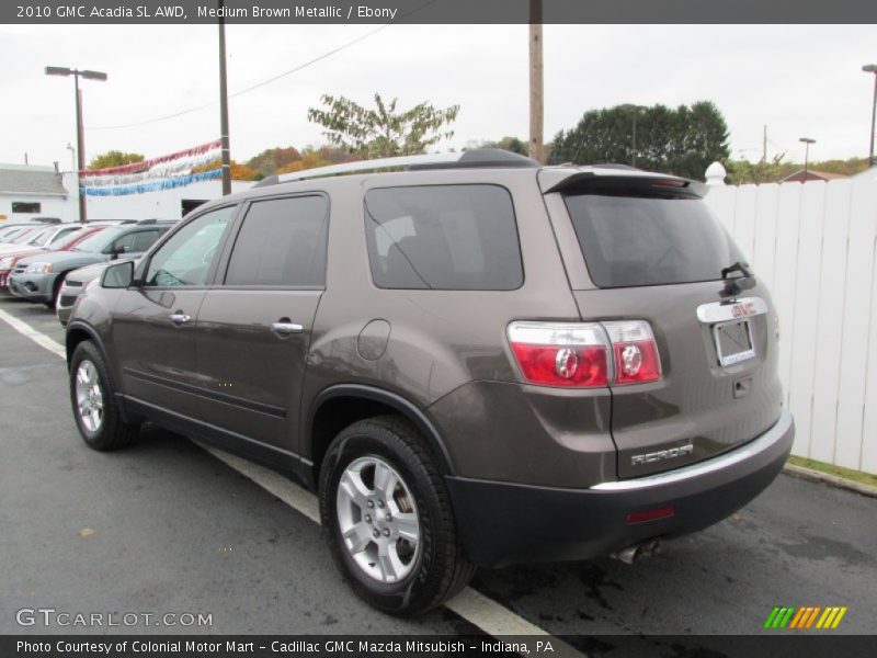 Medium Brown Metallic / Ebony 2010 GMC Acadia SL AWD