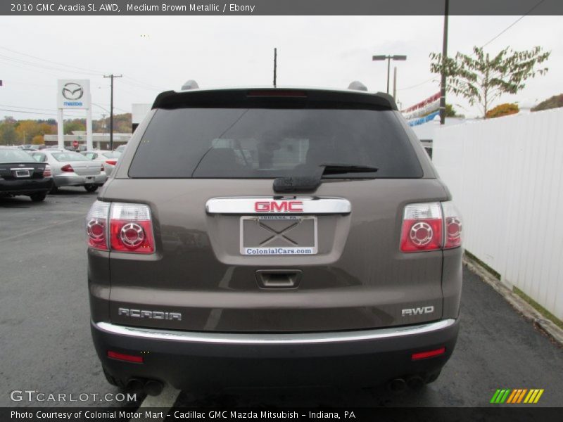 Medium Brown Metallic / Ebony 2010 GMC Acadia SL AWD