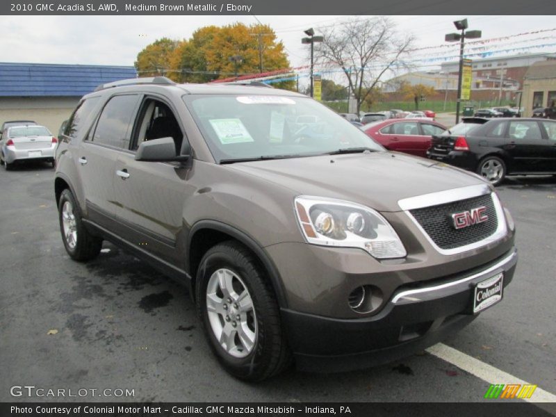 Medium Brown Metallic / Ebony 2010 GMC Acadia SL AWD