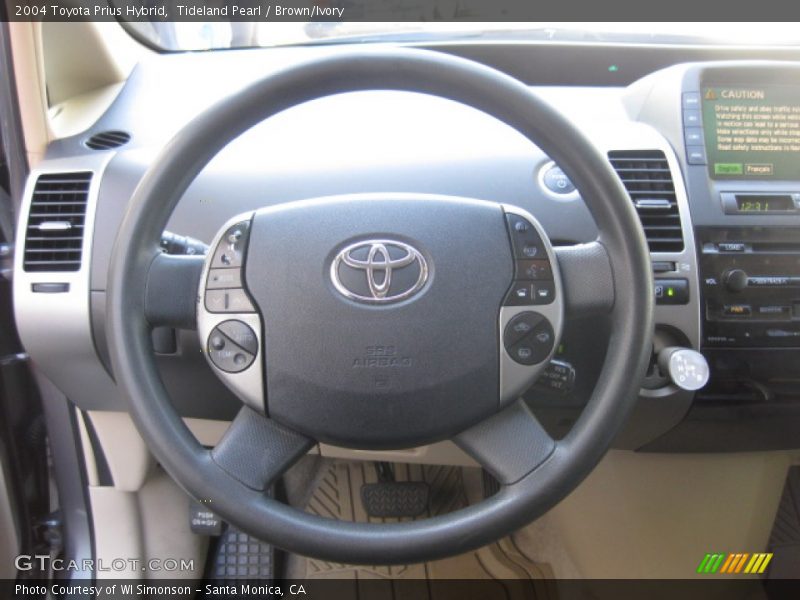 Tideland Pearl / Brown/Ivory 2004 Toyota Prius Hybrid