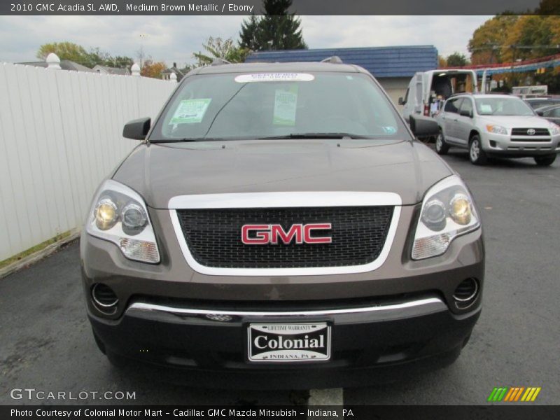 Medium Brown Metallic / Ebony 2010 GMC Acadia SL AWD