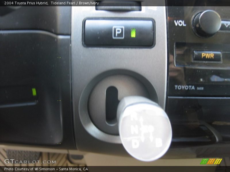 Tideland Pearl / Brown/Ivory 2004 Toyota Prius Hybrid