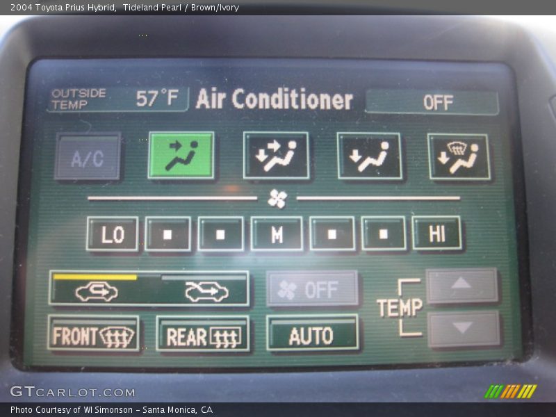 Tideland Pearl / Brown/Ivory 2004 Toyota Prius Hybrid
