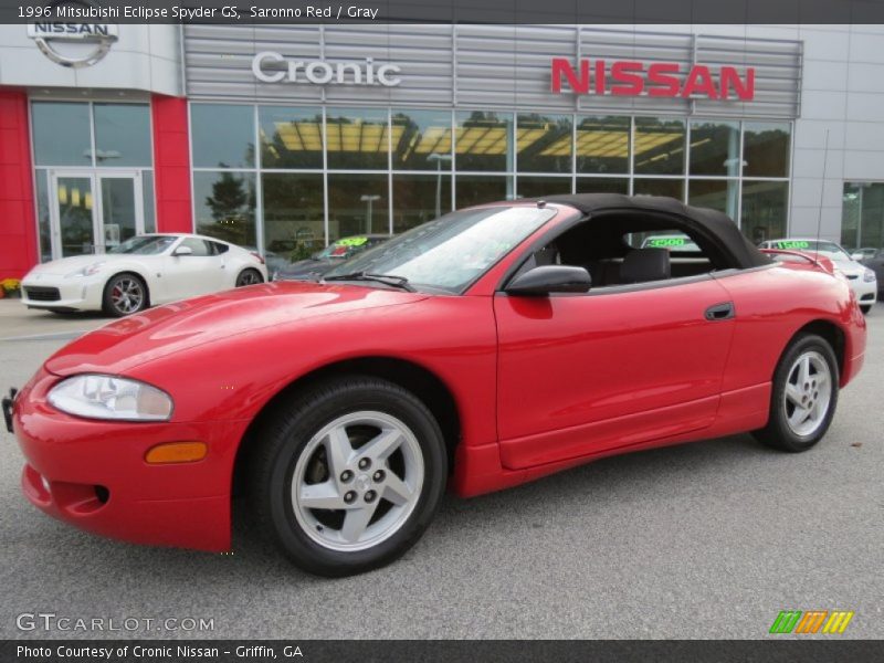 Saronno Red / Gray 1996 Mitsubishi Eclipse Spyder GS