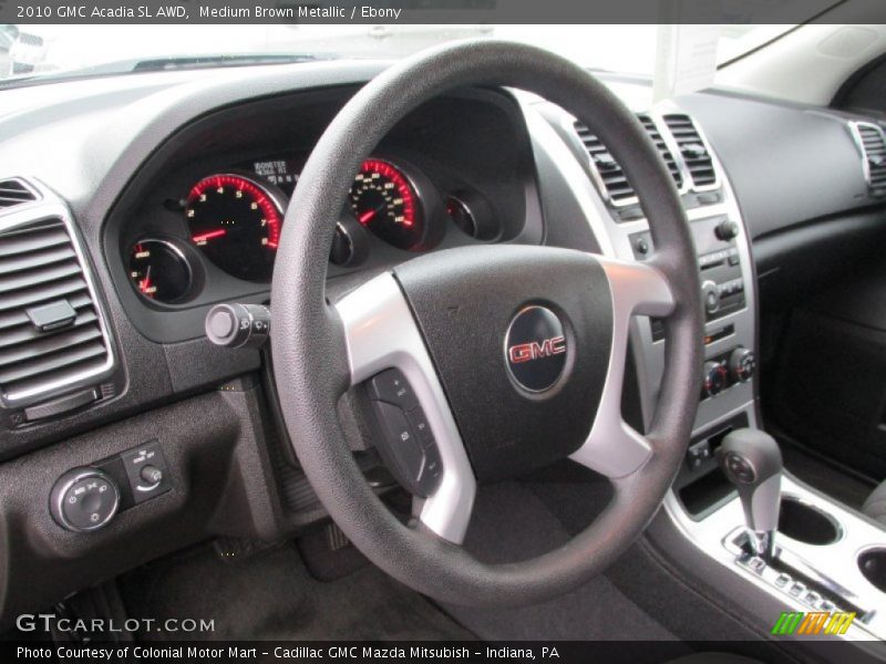 Medium Brown Metallic / Ebony 2010 GMC Acadia SL AWD