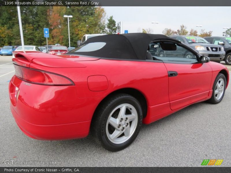 Saronno Red / Gray 1996 Mitsubishi Eclipse Spyder GS