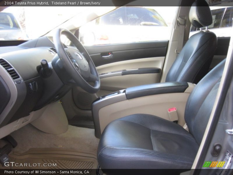 Tideland Pearl / Brown/Ivory 2004 Toyota Prius Hybrid