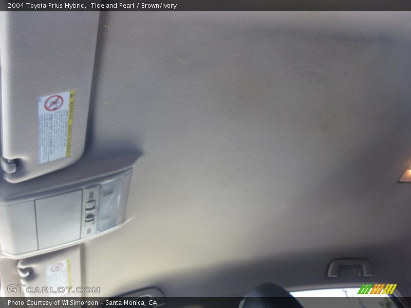 Tideland Pearl / Brown/Ivory 2004 Toyota Prius Hybrid
