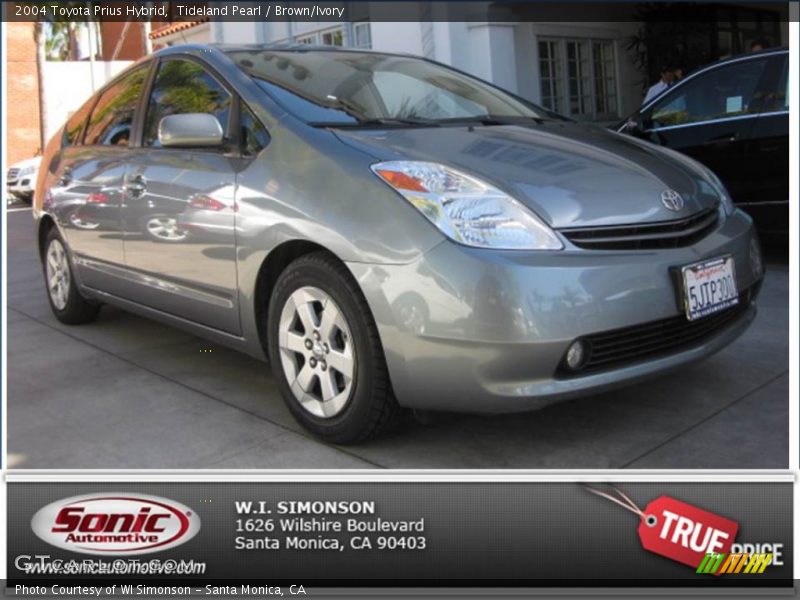 Tideland Pearl / Brown/Ivory 2004 Toyota Prius Hybrid