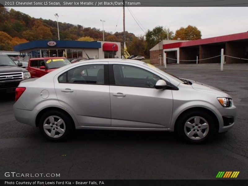 Silver Ice Metallic / Jet Black/Dark Titanium 2013 Chevrolet Sonic LS Sedan