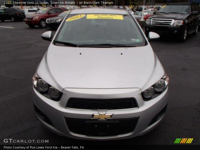 Silver Ice Metallic / Jet Black/Dark Titanium 2013 Chevrolet Sonic LS Sedan