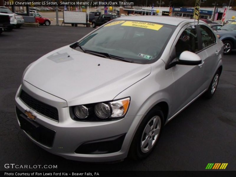 Silver Ice Metallic / Jet Black/Dark Titanium 2013 Chevrolet Sonic LS Sedan