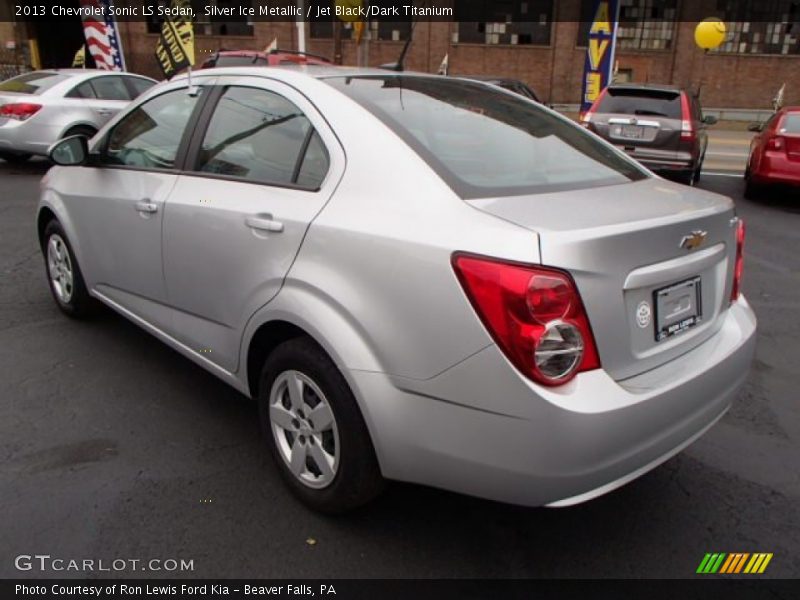 Silver Ice Metallic / Jet Black/Dark Titanium 2013 Chevrolet Sonic LS Sedan