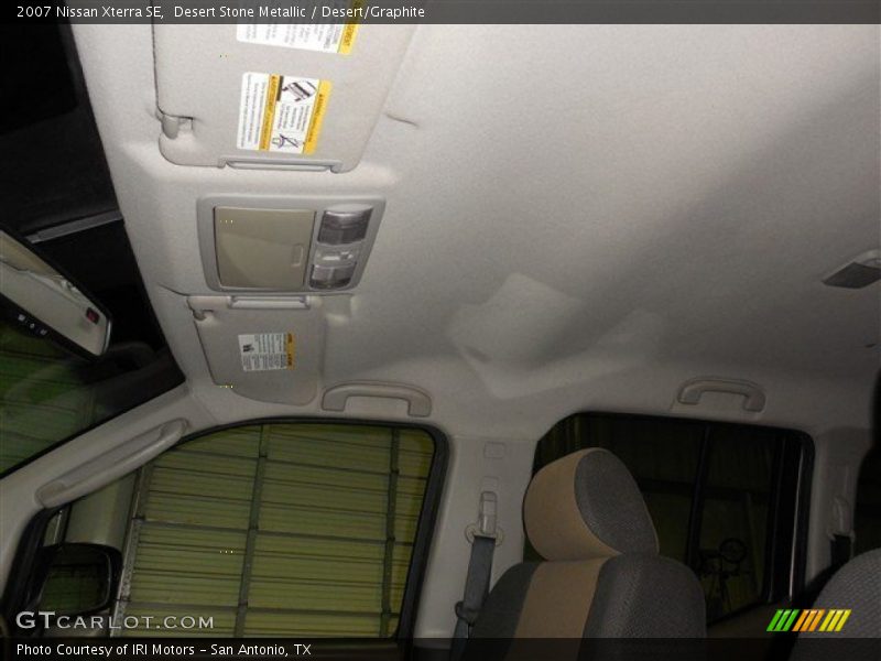 Desert Stone Metallic / Desert/Graphite 2007 Nissan Xterra SE