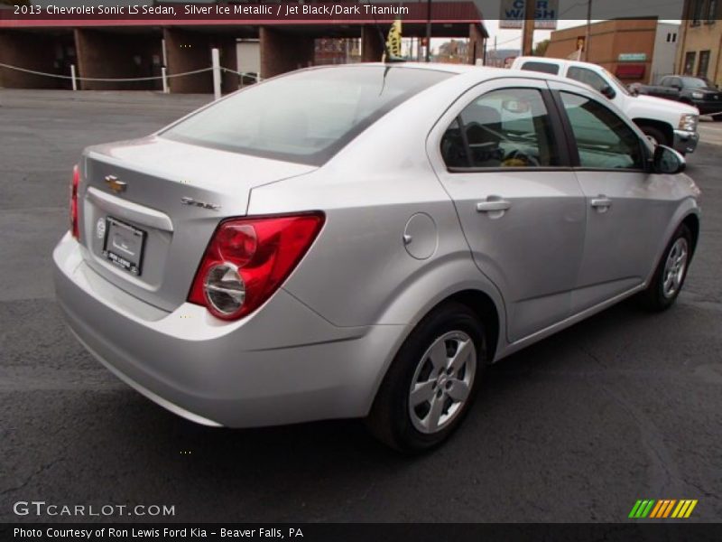 Silver Ice Metallic / Jet Black/Dark Titanium 2013 Chevrolet Sonic LS Sedan