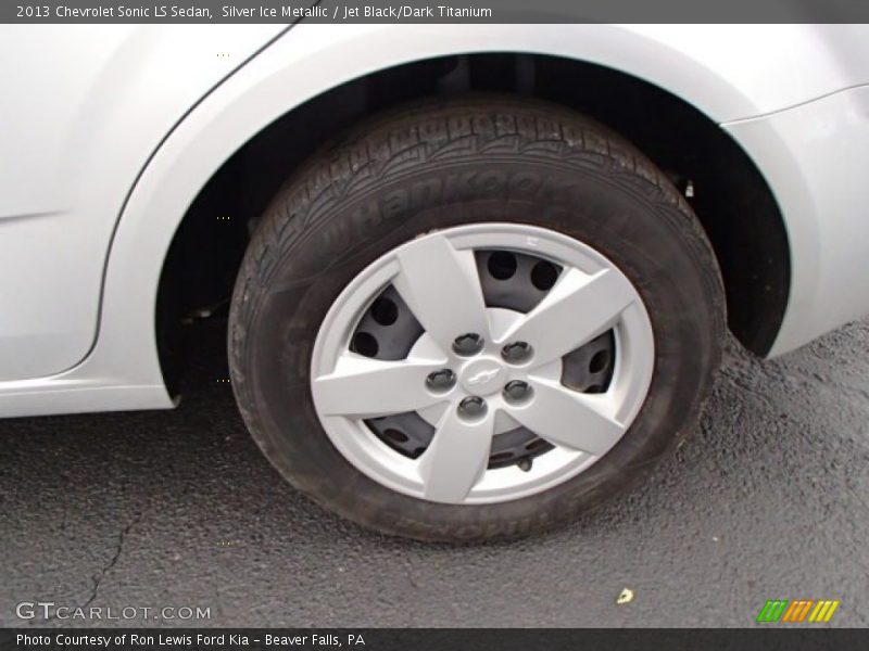 Silver Ice Metallic / Jet Black/Dark Titanium 2013 Chevrolet Sonic LS Sedan