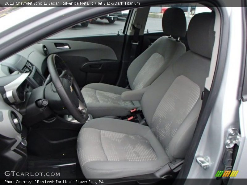 Silver Ice Metallic / Jet Black/Dark Titanium 2013 Chevrolet Sonic LS Sedan