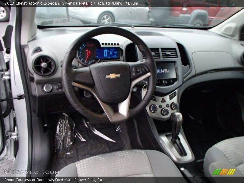 Silver Ice Metallic / Jet Black/Dark Titanium 2013 Chevrolet Sonic LS Sedan