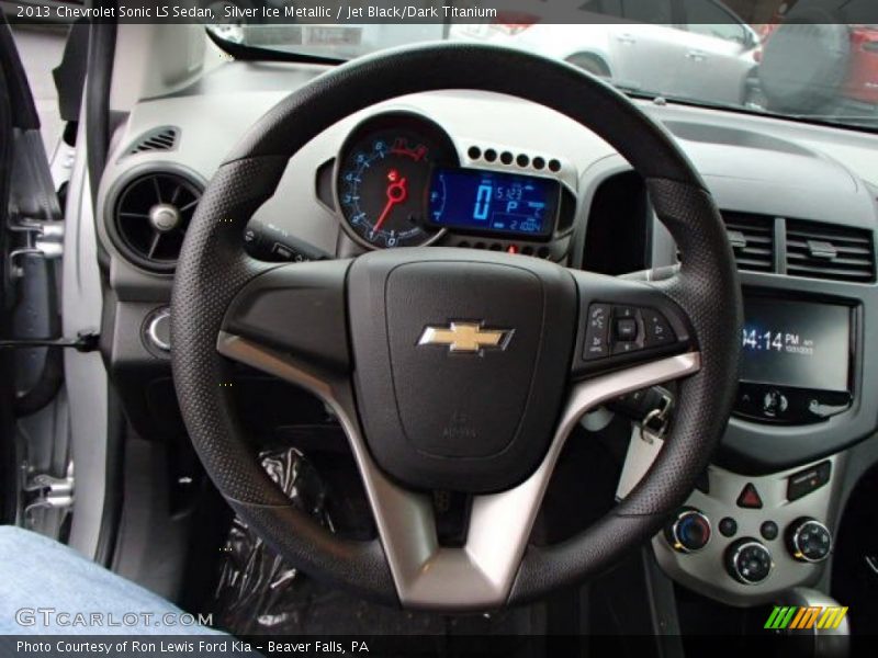 Silver Ice Metallic / Jet Black/Dark Titanium 2013 Chevrolet Sonic LS Sedan