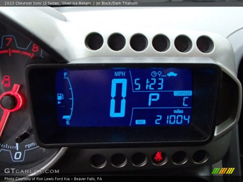 Silver Ice Metallic / Jet Black/Dark Titanium 2013 Chevrolet Sonic LS Sedan