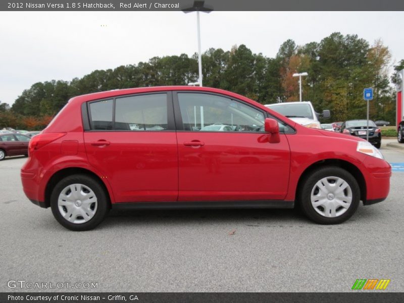 Red Alert / Charcoal 2012 Nissan Versa 1.8 S Hatchback