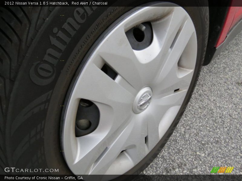Red Alert / Charcoal 2012 Nissan Versa 1.8 S Hatchback