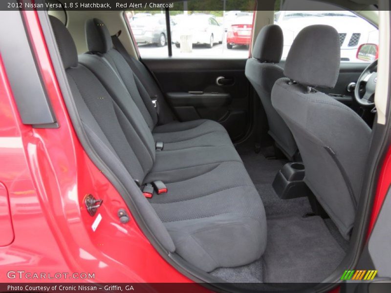 Red Alert / Charcoal 2012 Nissan Versa 1.8 S Hatchback