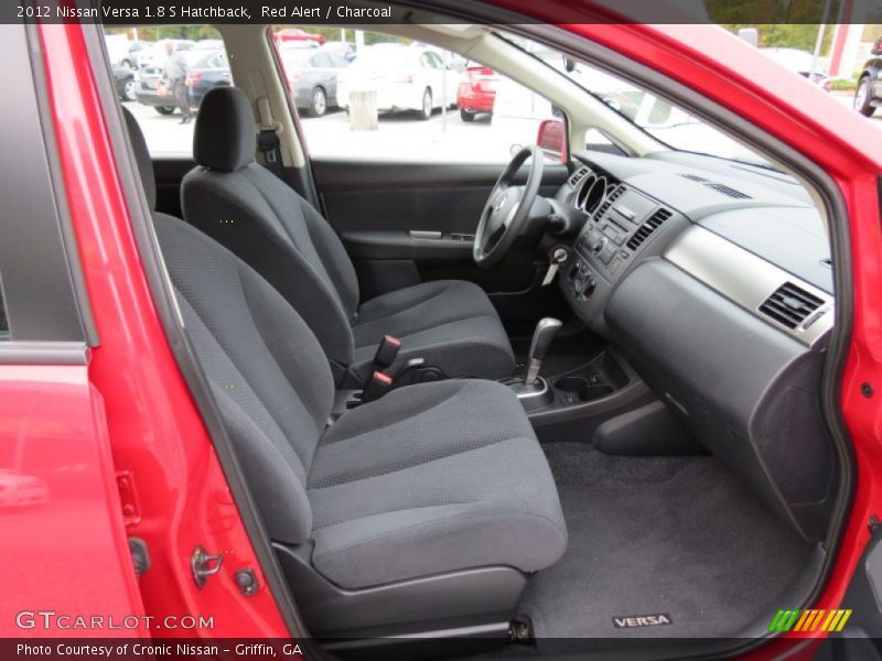 Red Alert / Charcoal 2012 Nissan Versa 1.8 S Hatchback