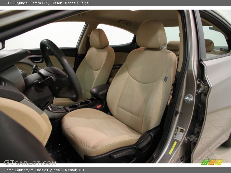Desert Bronze / Beige 2013 Hyundai Elantra GLS