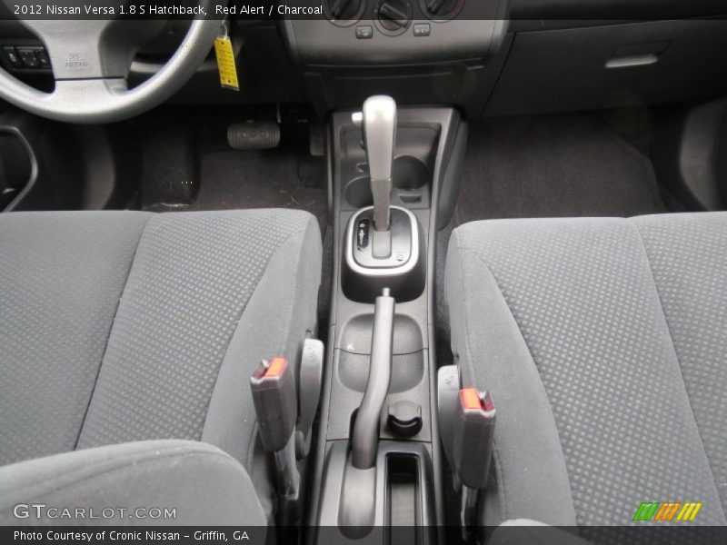 Red Alert / Charcoal 2012 Nissan Versa 1.8 S Hatchback