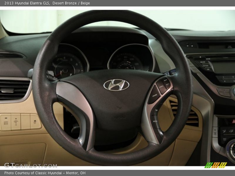 Desert Bronze / Beige 2013 Hyundai Elantra GLS