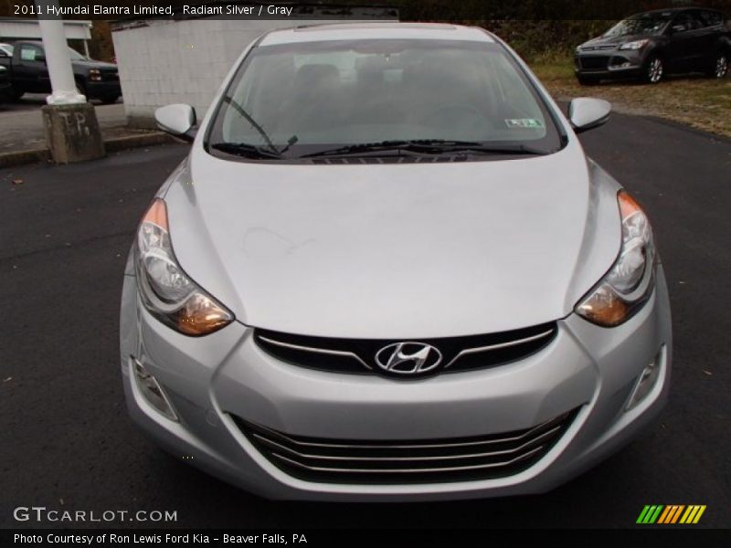 Radiant Silver / Gray 2011 Hyundai Elantra Limited