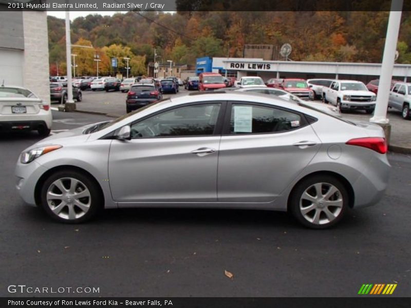 Radiant Silver / Gray 2011 Hyundai Elantra Limited