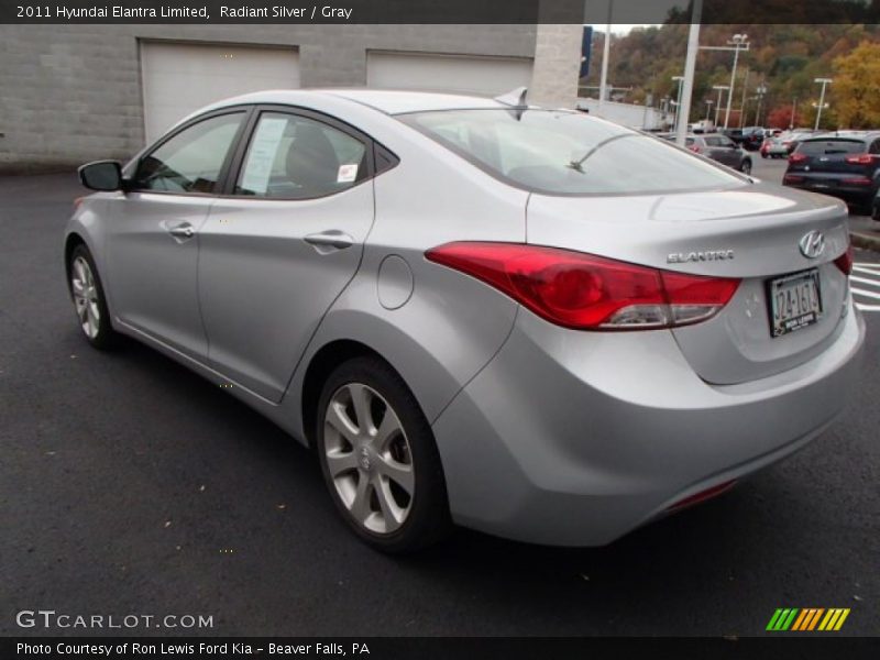 Radiant Silver / Gray 2011 Hyundai Elantra Limited