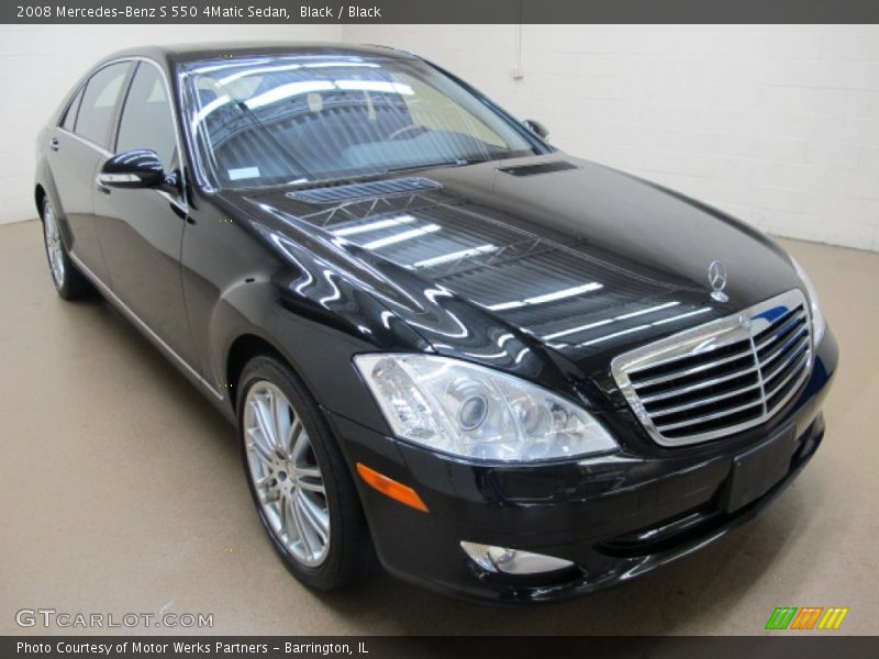 Black / Black 2008 Mercedes-Benz S 550 4Matic Sedan