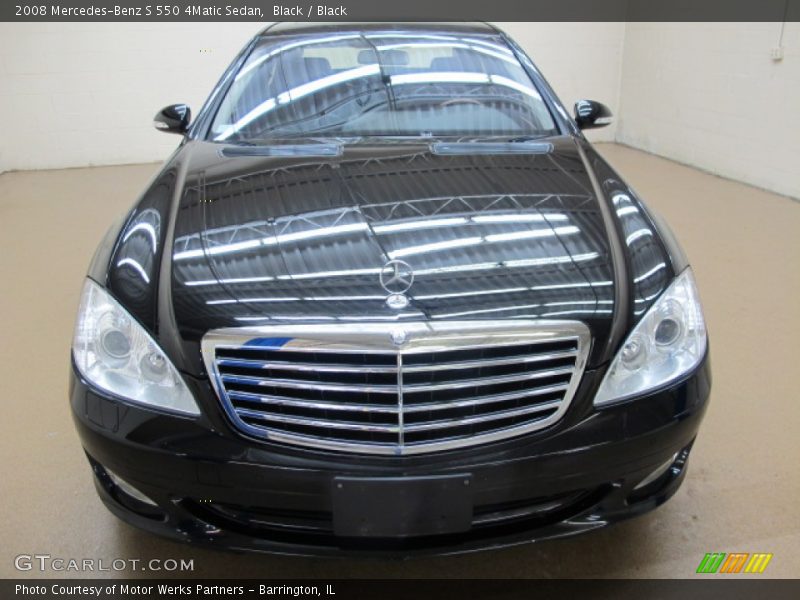 Black / Black 2008 Mercedes-Benz S 550 4Matic Sedan
