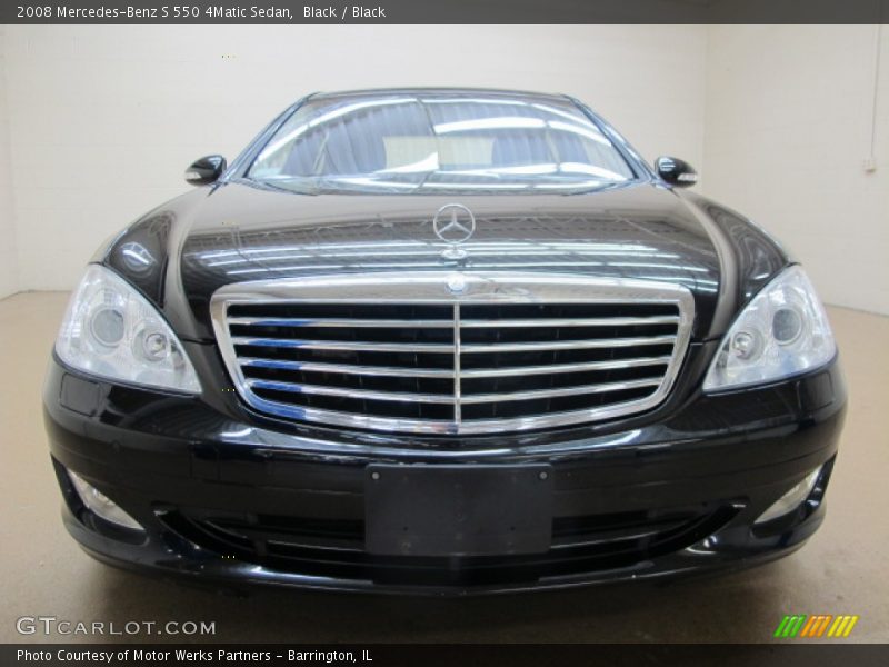 Black / Black 2008 Mercedes-Benz S 550 4Matic Sedan
