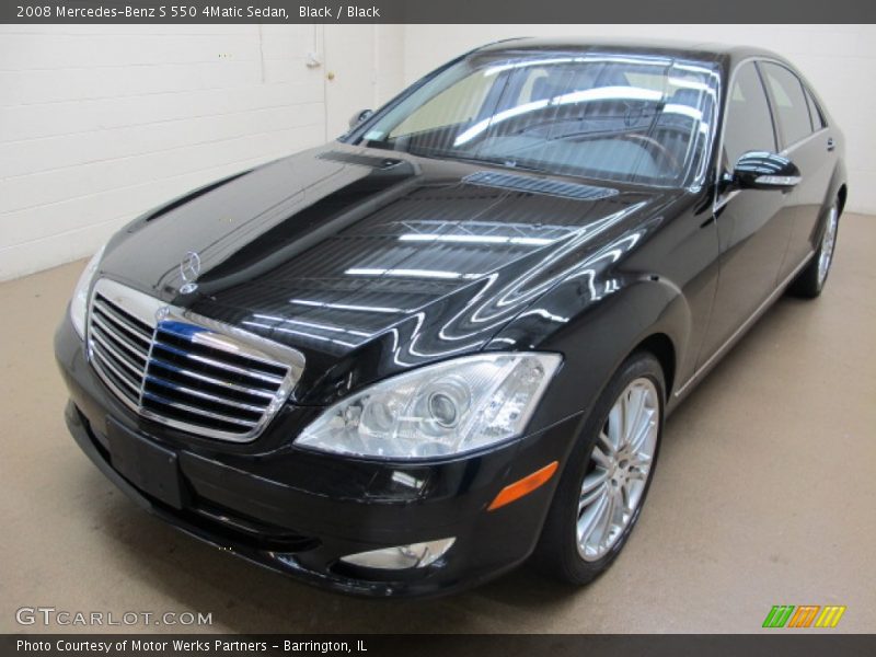 Black / Black 2008 Mercedes-Benz S 550 4Matic Sedan