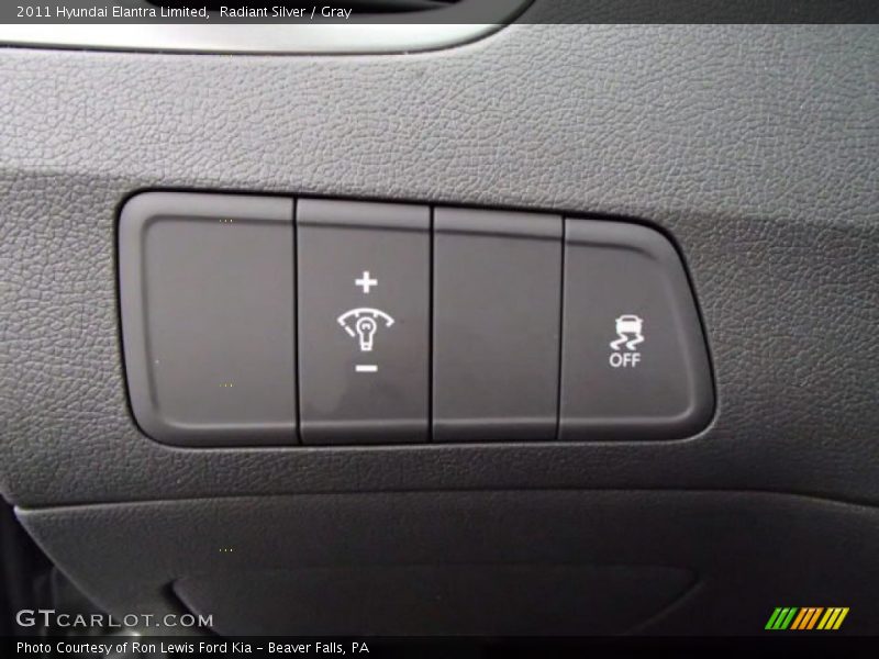 Radiant Silver / Gray 2011 Hyundai Elantra Limited