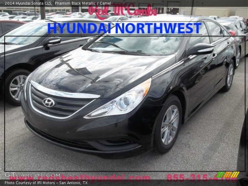 Phantom Black Metallic / Camel 2014 Hyundai Sonata GLS