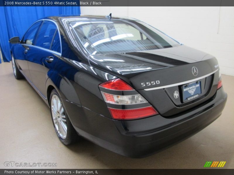 Black / Black 2008 Mercedes-Benz S 550 4Matic Sedan