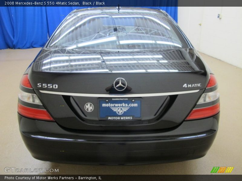 Black / Black 2008 Mercedes-Benz S 550 4Matic Sedan