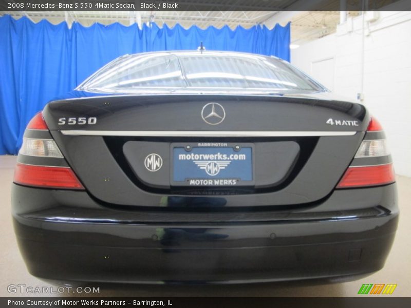 Black / Black 2008 Mercedes-Benz S 550 4Matic Sedan