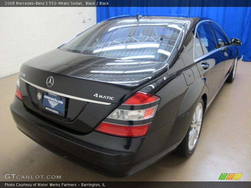 Black / Black 2008 Mercedes-Benz S 550 4Matic Sedan